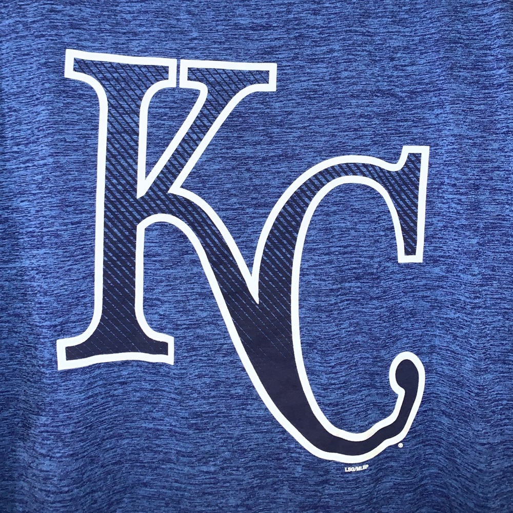 πβΎοΈποΈ Kansas City Royals Letβs Play KC Polyester Shirt ποΈβΎοΈπ - Picture 2 of 7
